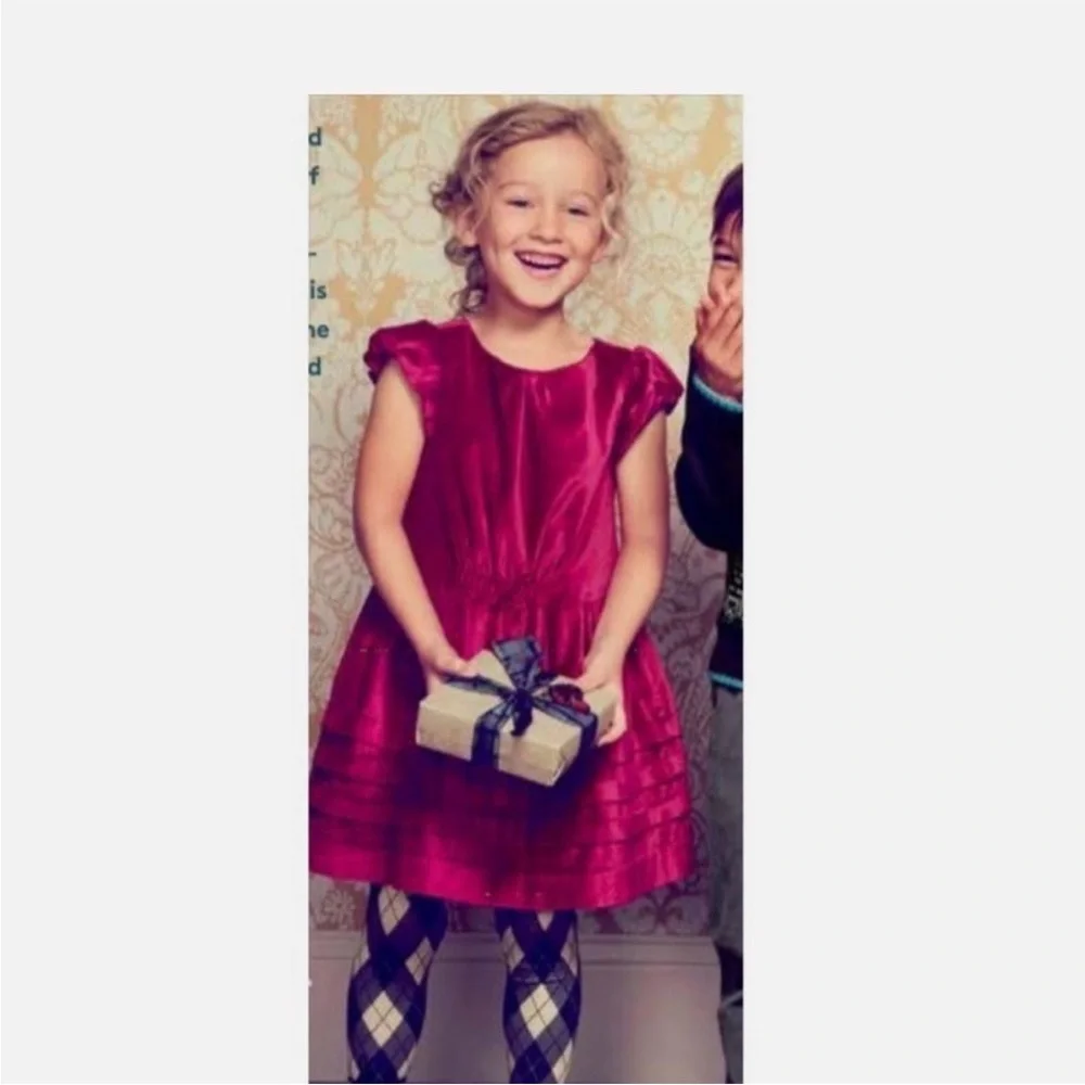 NWT Tea Collection Red Velvet Dress